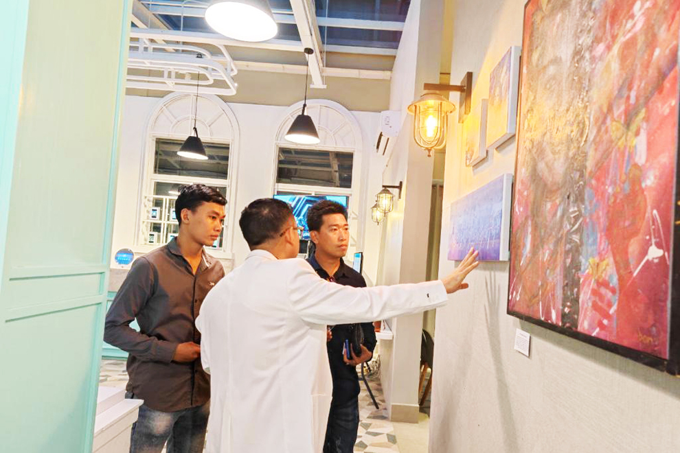 The Cambodian art available comes in five collections. SUPPLIED