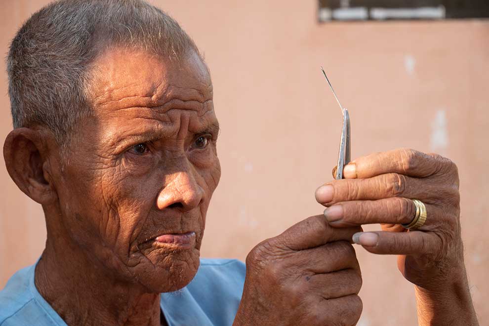Master Bin Song, an angkuoch-maker from Siem Reap. SUPPLIED
