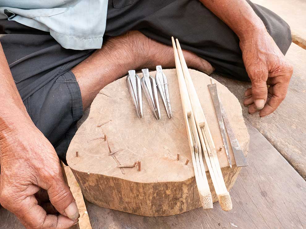 The tools used for crafting an angkuoch. SUPPLIED