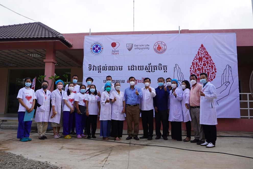 Doctors at Japan Heart Children’s Medical Centre call for blood donations to help children on June 15. SUPPLIED