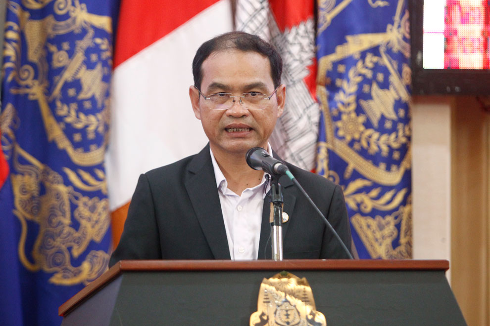 Ministry of Mines and Energy secretary of state Meng Saktheara.