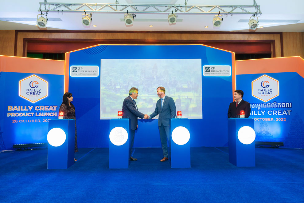 Bailly Creat launch the products in Phnom Penh on October 26. SUPPLIED