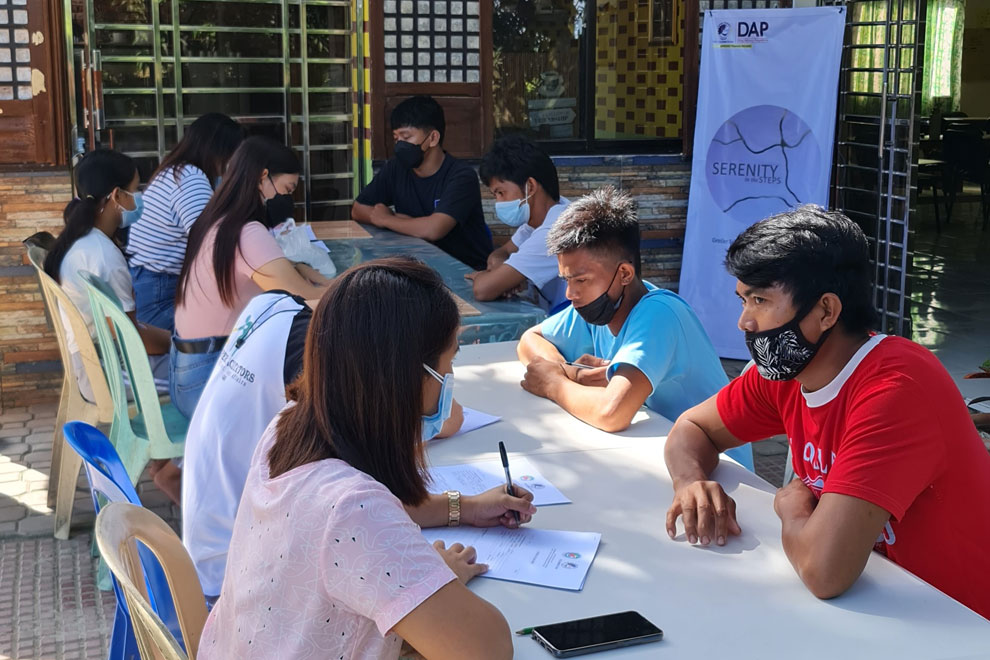 Sharing session with The Sitio Tamale youth.