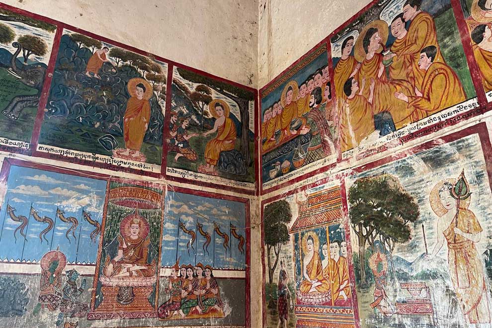 The interior of the temple at Wat Boeung Koh Sre Prang in Kampot province’s Kampong Trach district. ENVIRONMENT MINISTRY