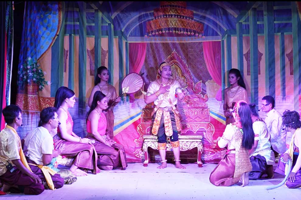 Krong Sopheamit’s yike troupe perform in 2022, during Khmer New Year celebrations. PHOTO SUPPLIED