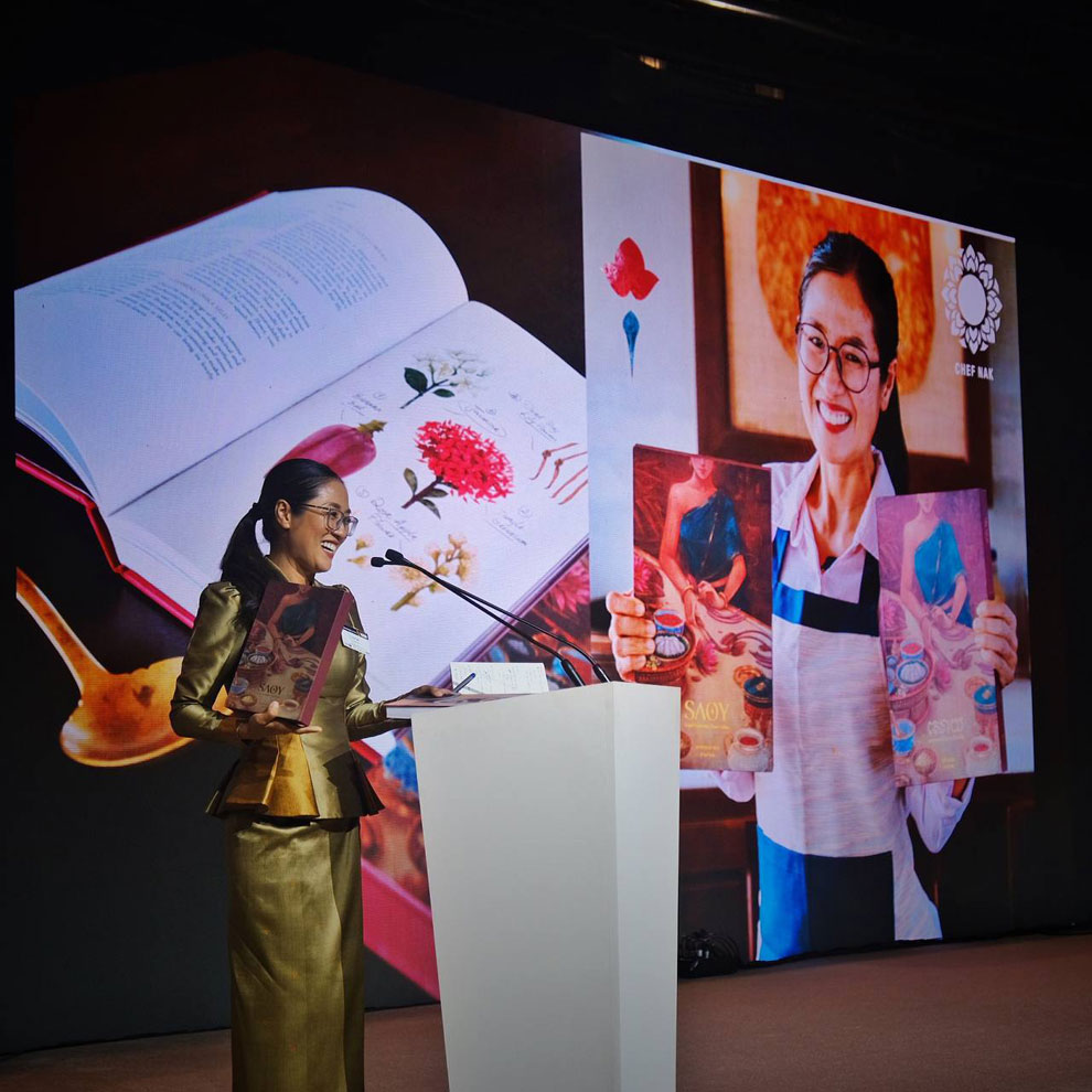 “SAOY - Royal Cambodian Home Cuisine" by Chef Nak has been honoured with the Best of the Best award in the Books Publishers (B02) category at the 29th Gourmand World Cookbook Awards in Riyadh, Saudi Arabia on November 29. Chef Nak