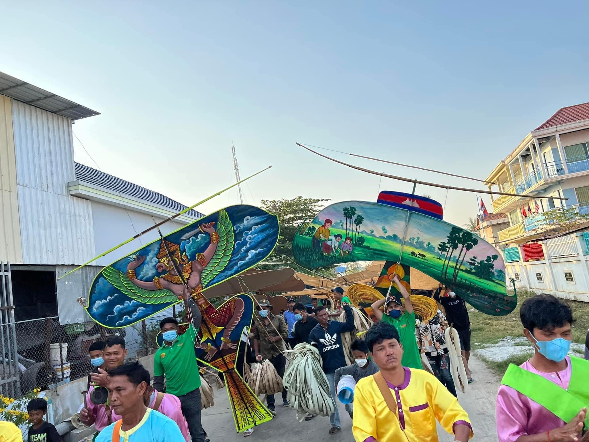 Cambodian celebrated Khmer Kite Flying Festival. FB