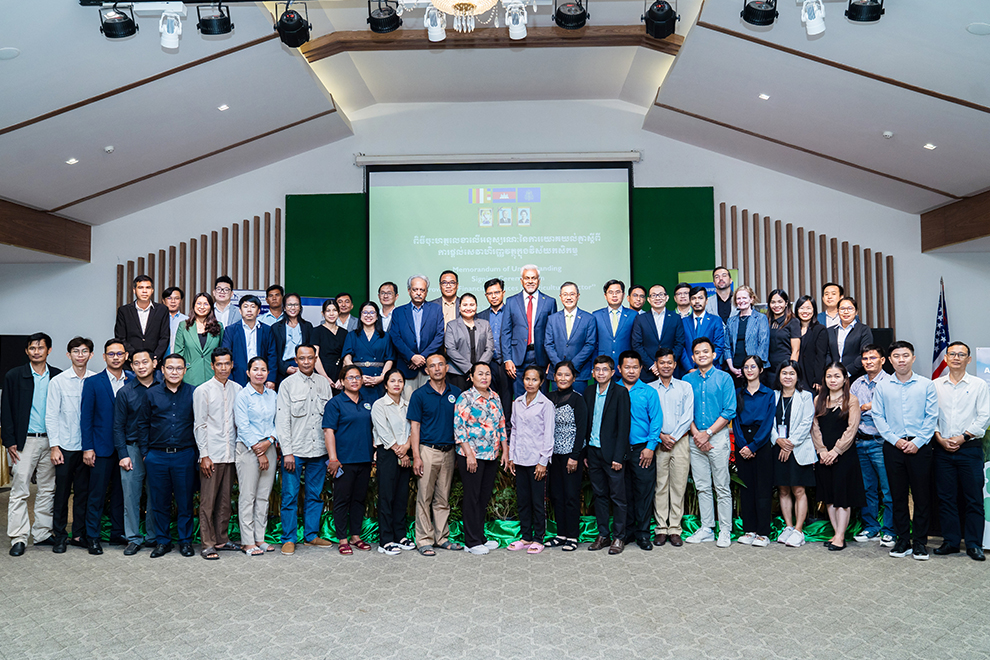 Management and staff of WingCommerce, Wing Bank, CSDS and Harvest III pose for a group photo after the MoU signing. SUPPLIED 