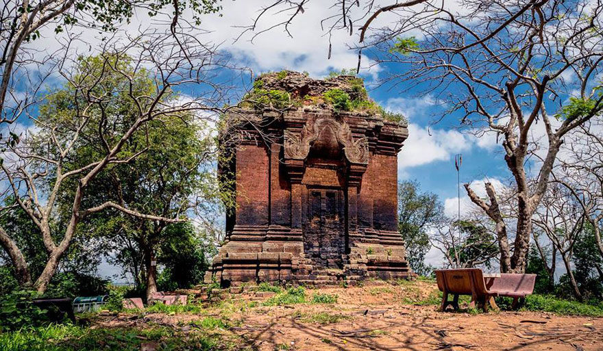 Phnom Da Temple in Takeo province’s Angkor Borei district, under restoration last May. It will be nominated for UNESCO’s World Heritage List. Takeo Culture Department