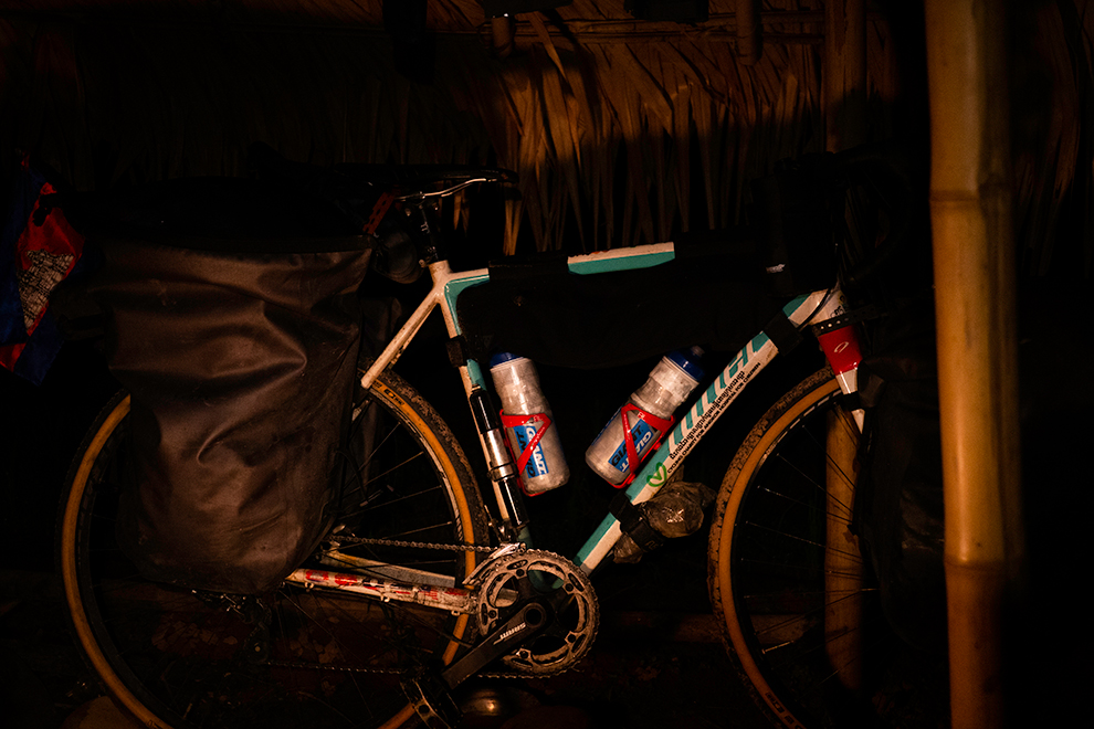 His reliable mount will carry him 20,000 kilometres, from Siem Reap, Cambodia to Paris, France.