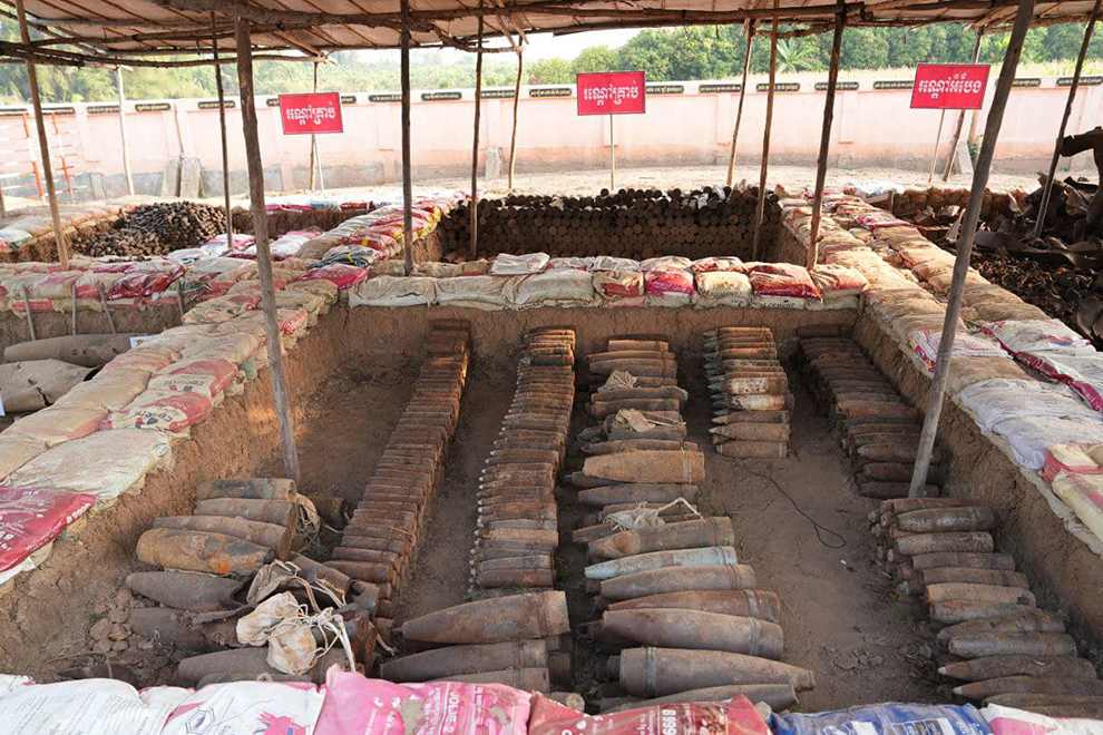 The team have retrieved 23,722 UXOs, totalling over 202 tonnes, along with parts of ships and other pieces weighing over 25 tonnes. Heng Ratana via FB