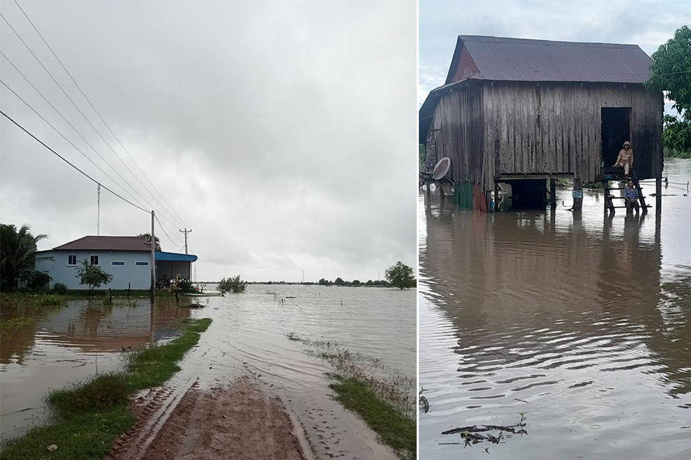 Some 2,393 households and 1,295 hectares of rice fields have been affected, the majority of them in Kratie. NCDM