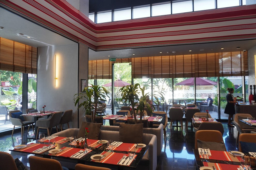 The interior of Makila, the hotel’s signature Basque restaurant, features materials sourced from a family business in the Basque country. Post Staff