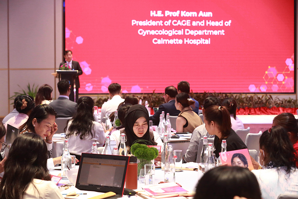Korn Aun, head of the gynecological department at Calmette Hospital, also addressed the event, highlighting cultural factors which may contribute to unsafe reproductive practices. Hong Raksmey