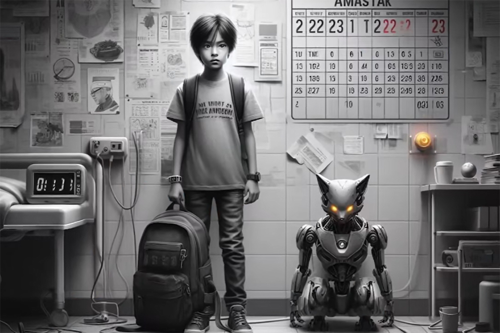 The protagonist is a 12-year-old robotics expert named Vuth, who, along with his team, must navigate the deadly outbreak. Supplied