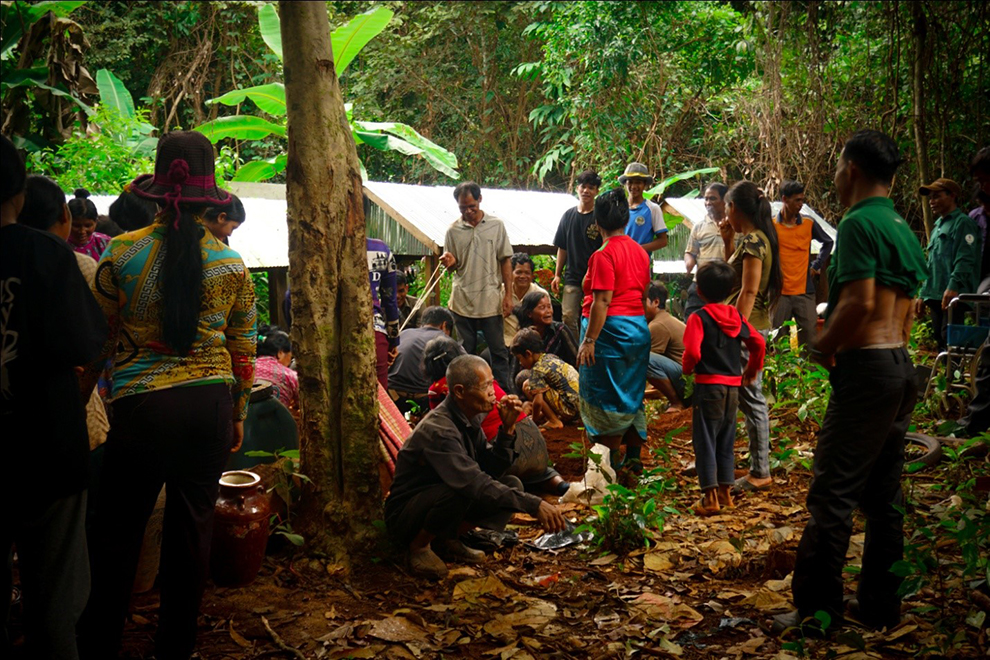Graves are referred to as “houses”, and they are often built to resemble a simple home with a gabled roof, as seen here. Alisa Lukina