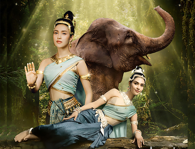 Khmer classical dancer Sokea Kimleang, or Kon Ant, will enchant audiences with The Goddess in the Forest Casts a Magical Spell to Create an Elephant. Supplied