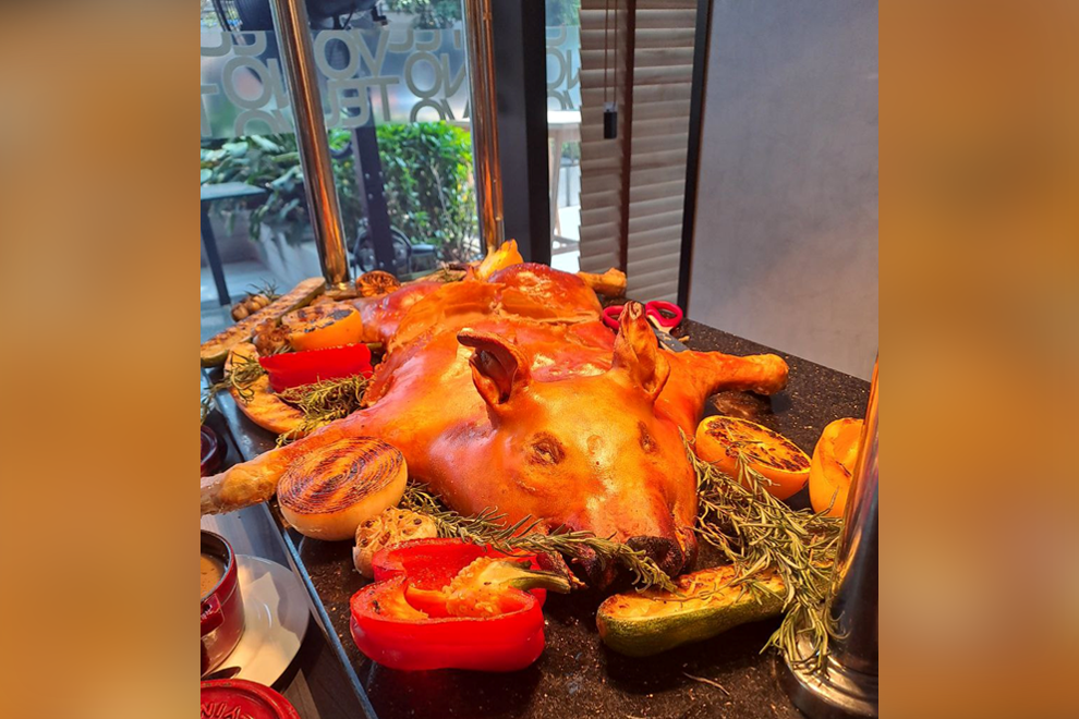 A whole suckling pig is just one of the tempting selections on offer. Post Staff