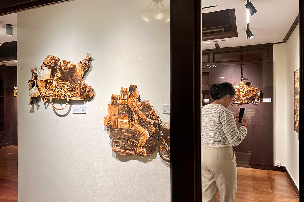 His work aims to replicate the ‘Golden Age’ of Phnom Penh, a simpler time. Post staff