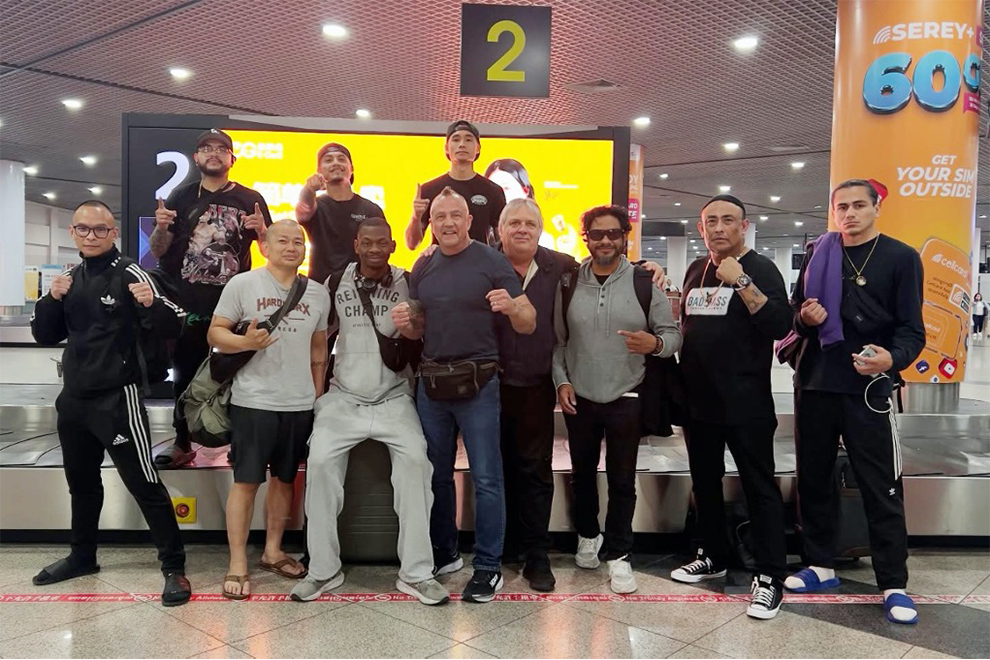 The US fighters and their team touched down in Phnom Penh on March 24. WCK