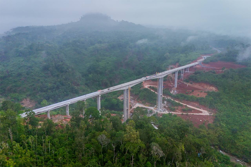 It is the tallest bridge in Cambodia, and features viewing platforms halfway across, so people can enjoy the incredible views. Supplied