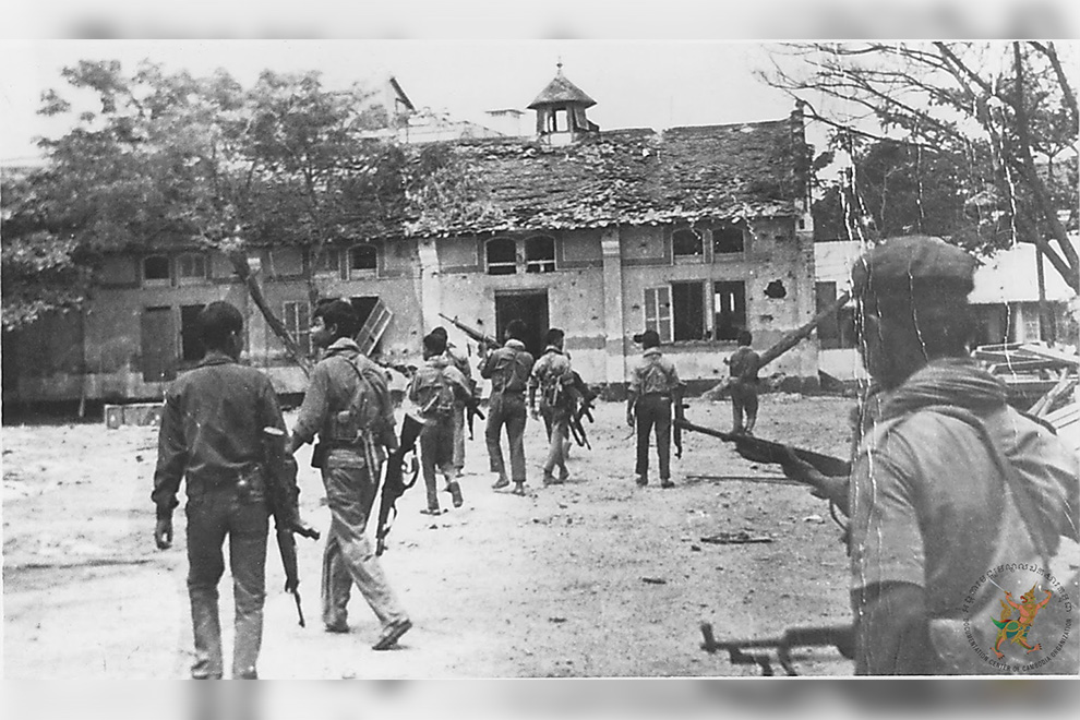 Khmer Rouge Force Entering Phnom Penh