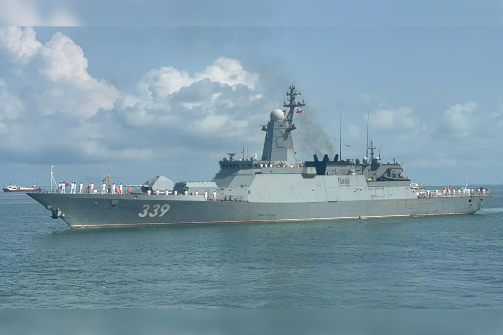 The corvette Hero of the Russian Federation Aldar Tsydenzhapov is one of three Russian naval vessels currently visiting Sihanoukville Autonomous Port. NCMS