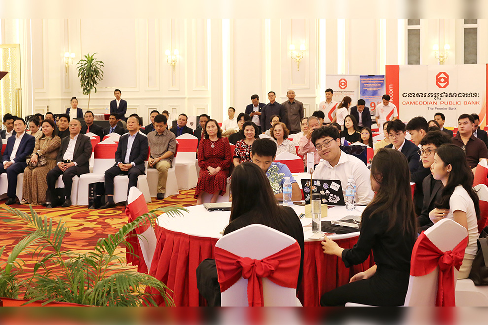 Candidates and their parents and guardians attend the competition. Hong Raksmey