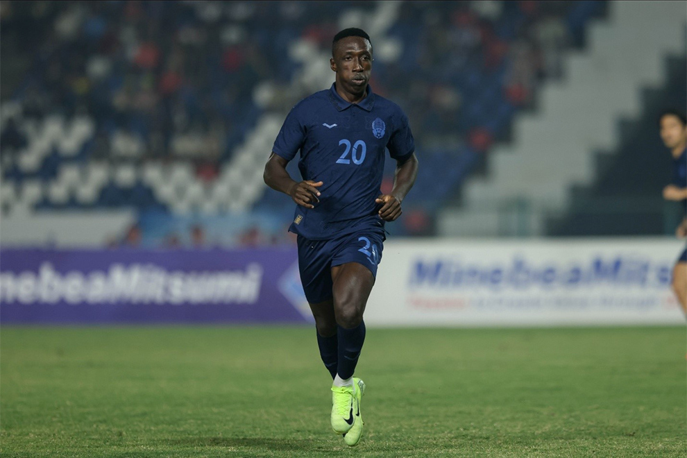 Striker Coulibaly Abdel Kader will represent Cambodia when the ASEAN All-Stars team take on Manchester United on May 28. FFC