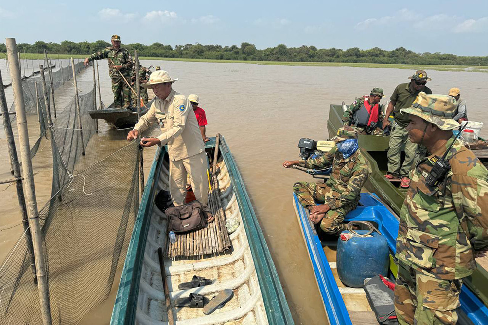 Successful suppression of illegal fisheries has led to an increase in fish stocks and higher yields for legal fishermen. Pursat provincial administration
