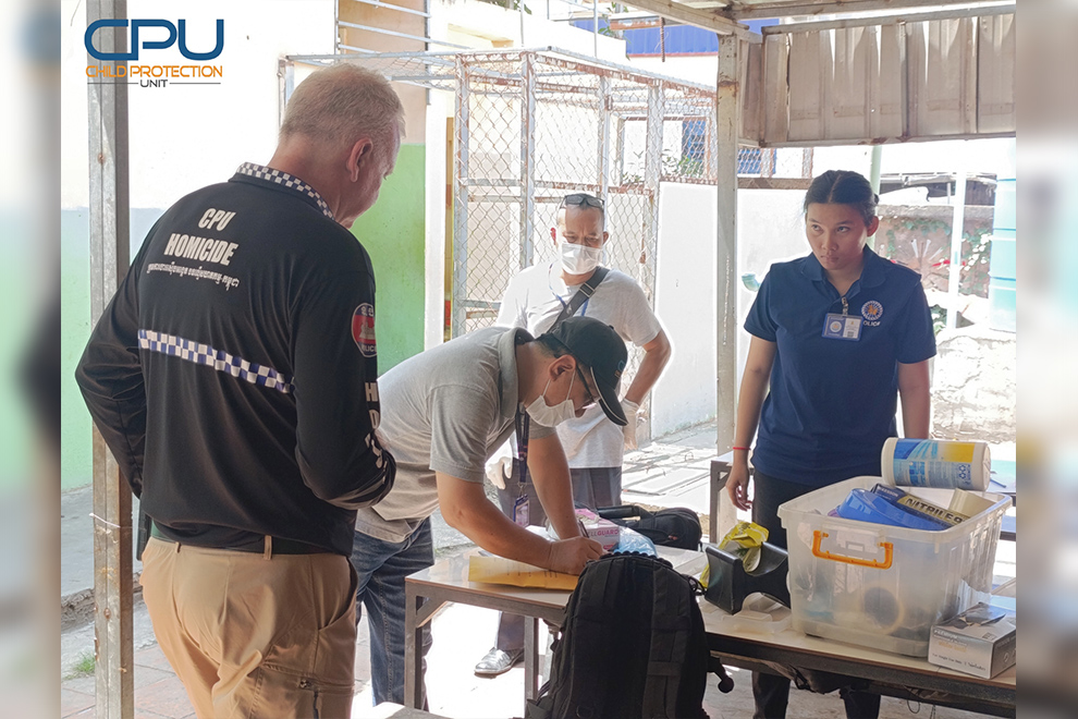 The Child Protection Unit (CPU) conducted a thorough inspection of the crime scene. CPU