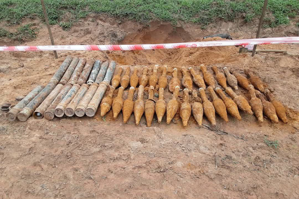 30 B-40 rockets and 15 B-62 rocket-propelled grenades were destroyed in the operation. CMAC