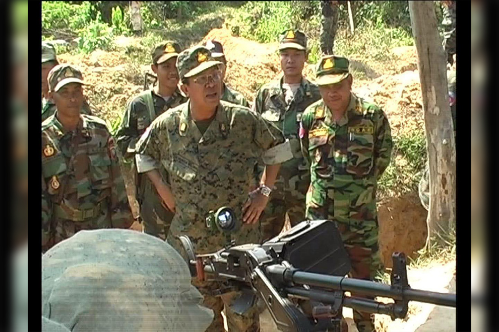 Then-Prime Minister Hun Sen inspected the land in question in 2009. SHS