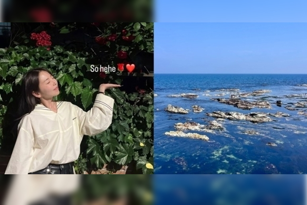 Actress Ahn So-hee, who was once an idol of the group called Wondergirls, posted a picture of her and red roses and erased it after getting scrutinised for political controversy, as red symbolises the color of People Power Party, and later posted a picture of an ocean, which shows the color of the Democratic Party of Korea. PHOTO: INSTAGRAM/THE KOREA HERALD