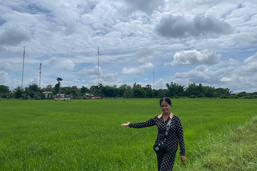 Heang Koem, from Doun Nhaem village, Battambang province, is also a policyholder. Supplied