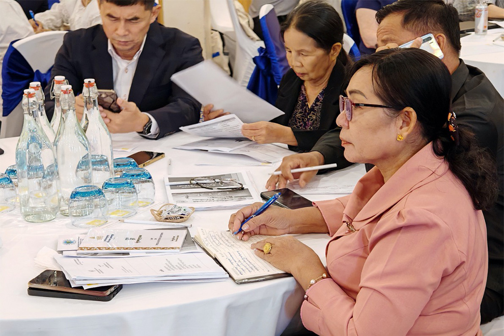 Participants from relevant ministries and their international partner organisations joined the workshop. Hong Raksmey