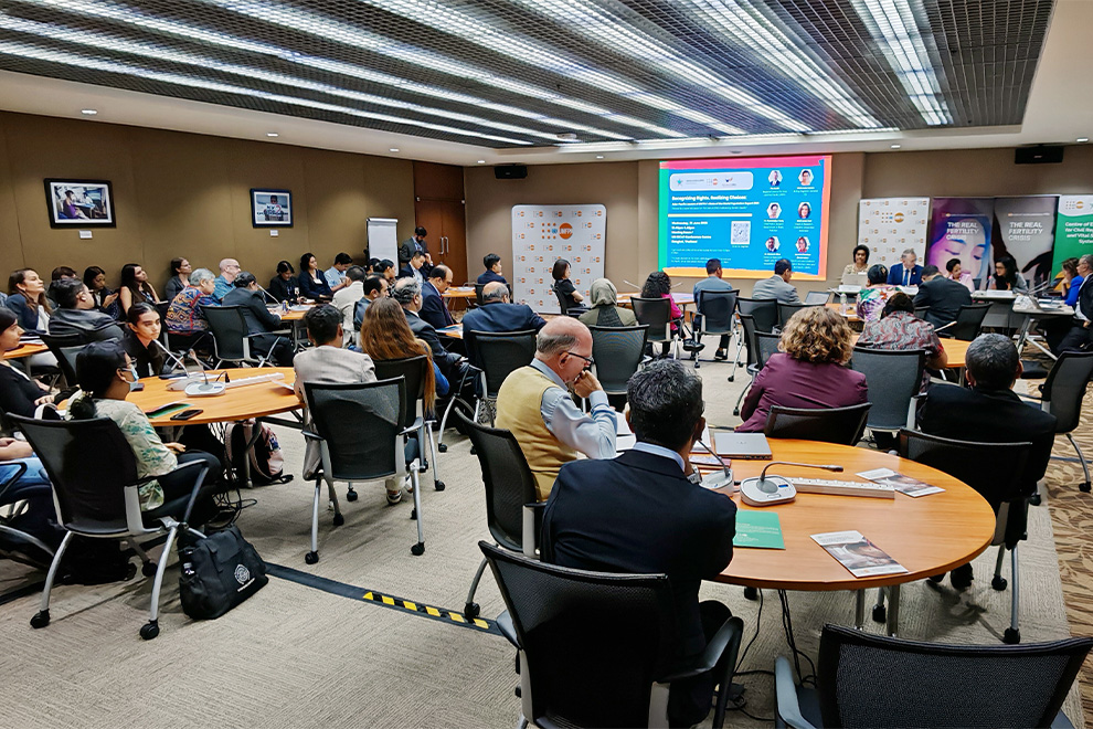 The regional launch of UNFPA's State of World Population Report 2025 at United Nations Conference Center (UNCC), held in Bangkok on June 25. Hong Raksmey