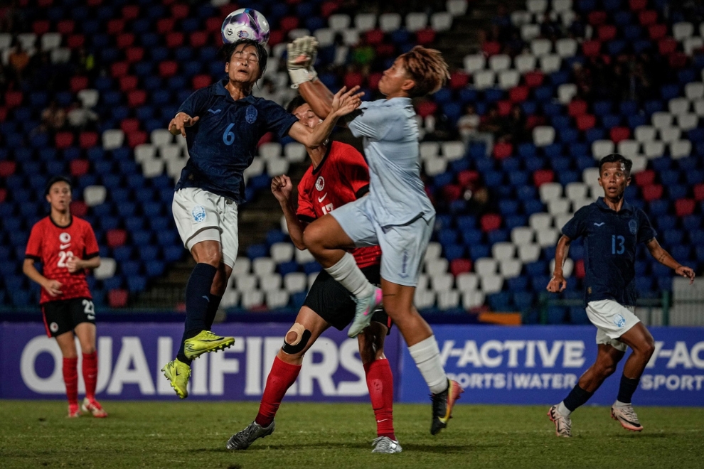 Action from the Group G opening match of the AFC Women’s Asian Cup Australia 2026 qualifiers. CPL