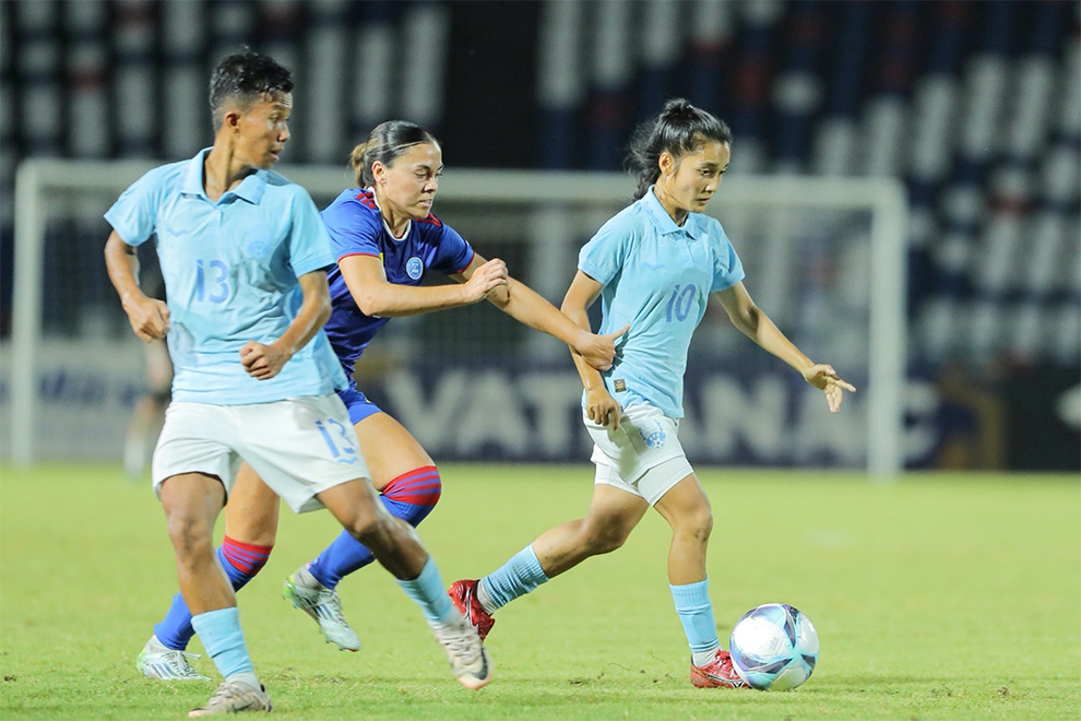 The Cambodian women played a risky, aggressive style, which ultimately cost them. FFC