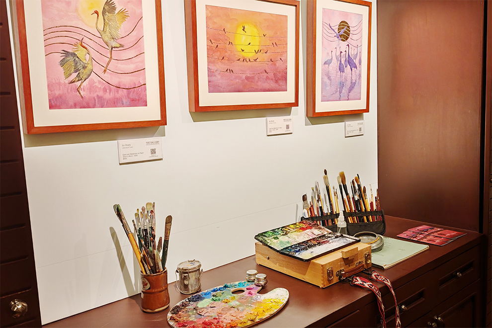 Cambodian artist Im Pesey’s solo exhibition Melody Chivit opened on July 1. Hong Raksmey