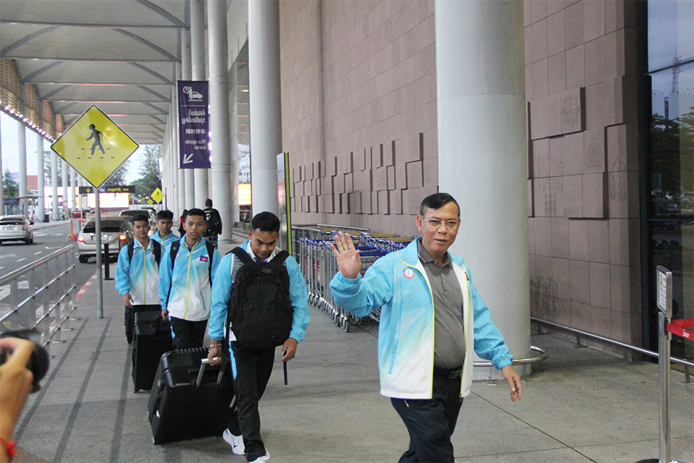 They will be in training at the Shantou Sports School in Guangdong province for almost five months. Chhorn Norn