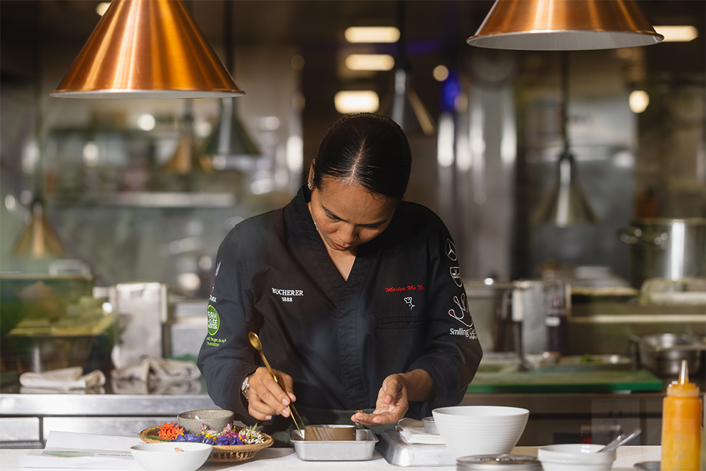 Chef Mariya Un Noun, a rising star from Cambodia, has gained recognition in Michelin-starred kitchens across Europe and Southeast Asia. Supplied