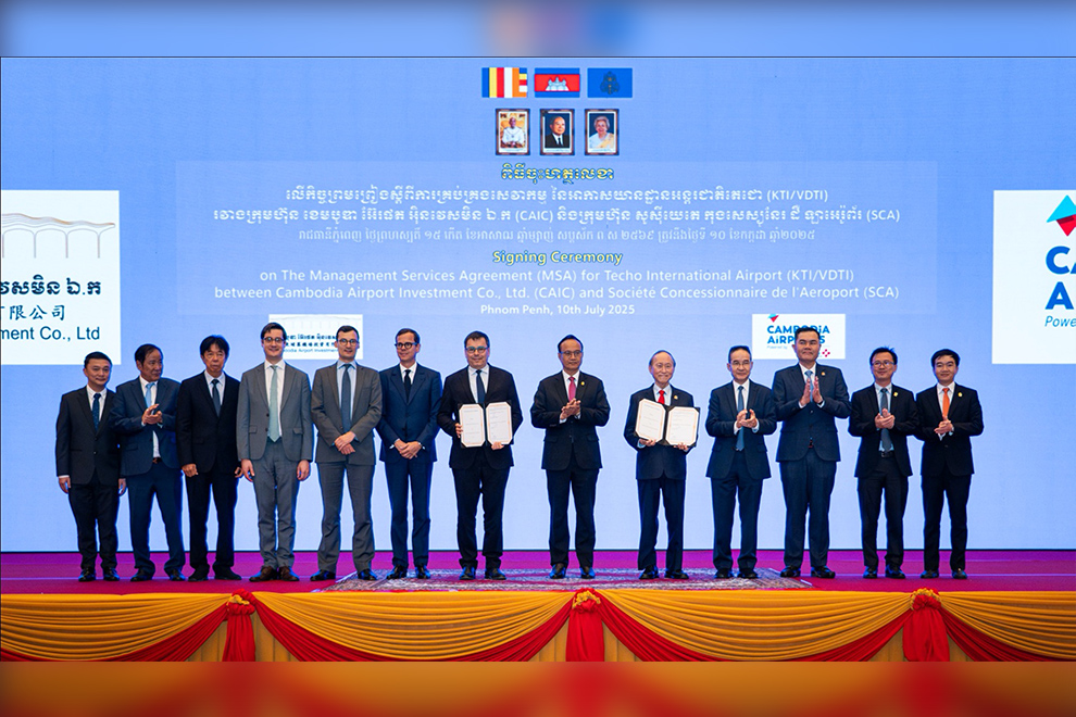 A subsidiary of French infrastructure giant VINCI Airports signed an agreement to operate the new facility in a July 10 ceremony. Supplied