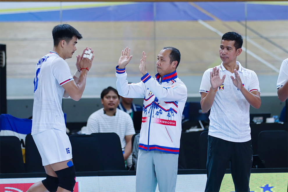 CVF secretary-general Aing Serey Piseth led the national team to the SEA V.League 2025 tournament. CVF
