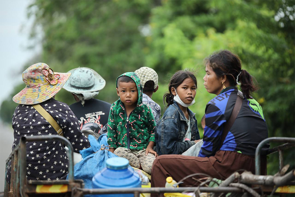 More than 37 thousand residents have been evacuated from Oddar Meanchey, Preah Vihear and Banteay Meanchey provinces. Supplied