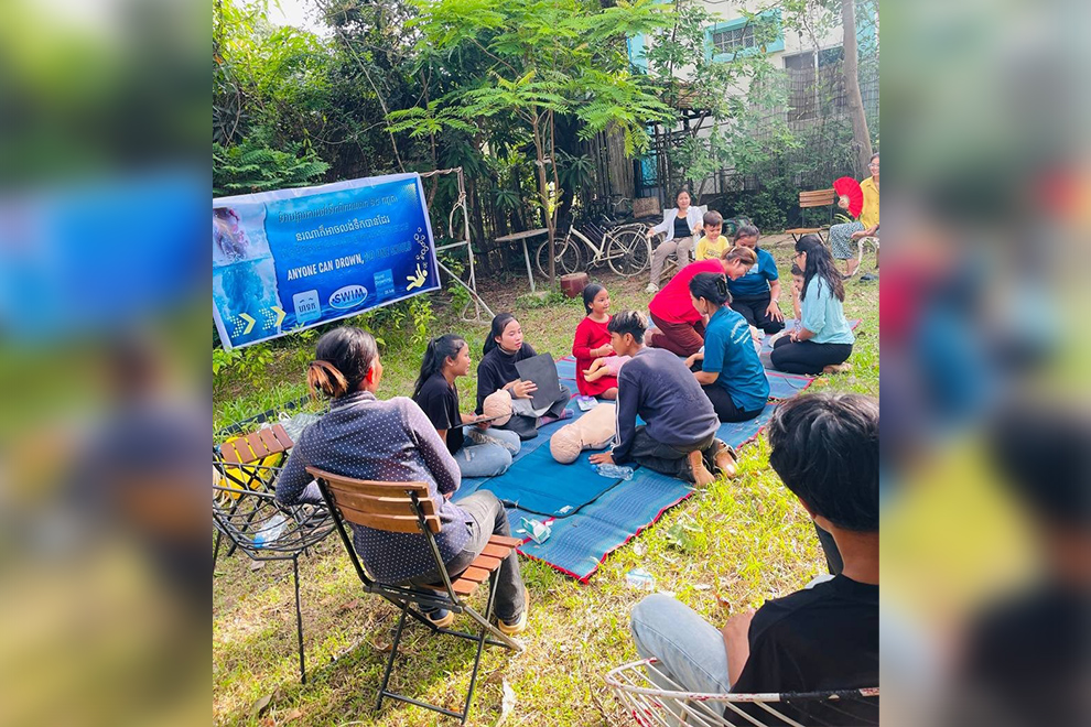 CPR lessons were a key part of the workshop. Supplied