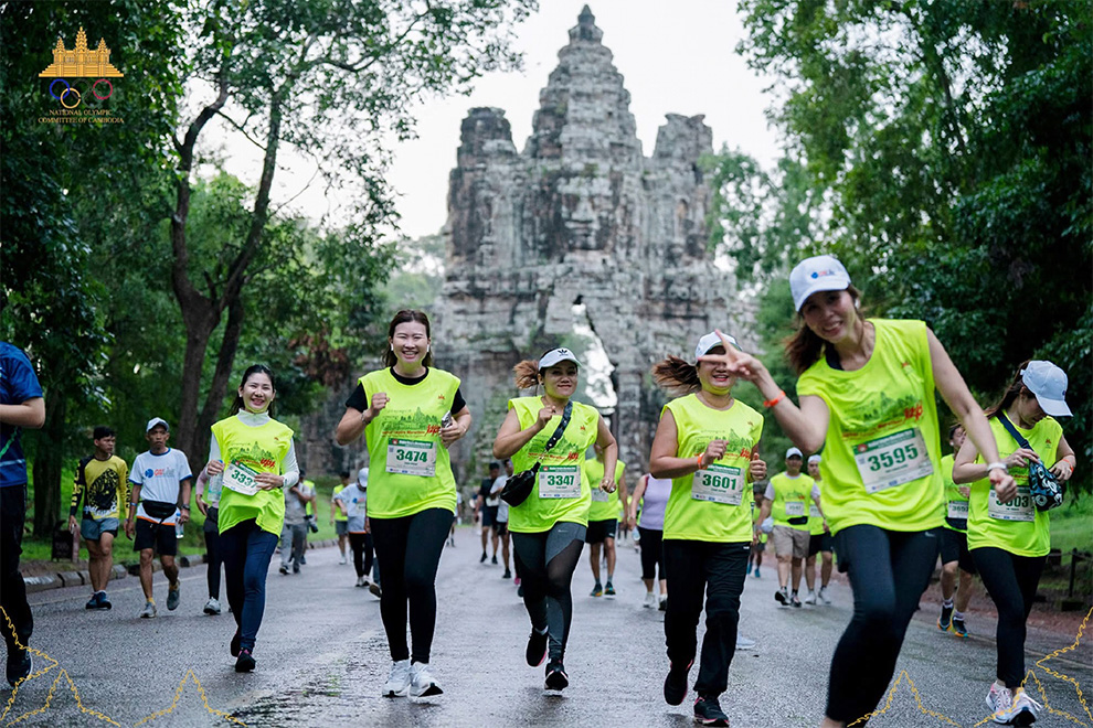 A previous itineration of the popular Angkor Empire Marathon, which takes place on the grounds of the iconic Angkor Archaeological Park, in Siem reap Province. NOCC