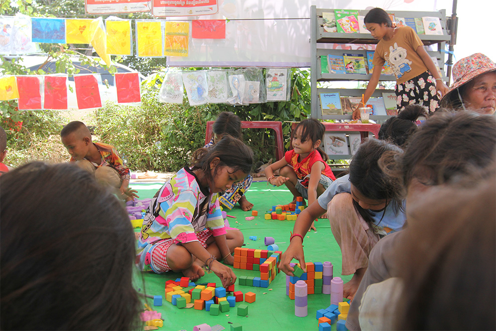 Children cited education and access to play materials as their most urgent needs. Hong Raksmey
