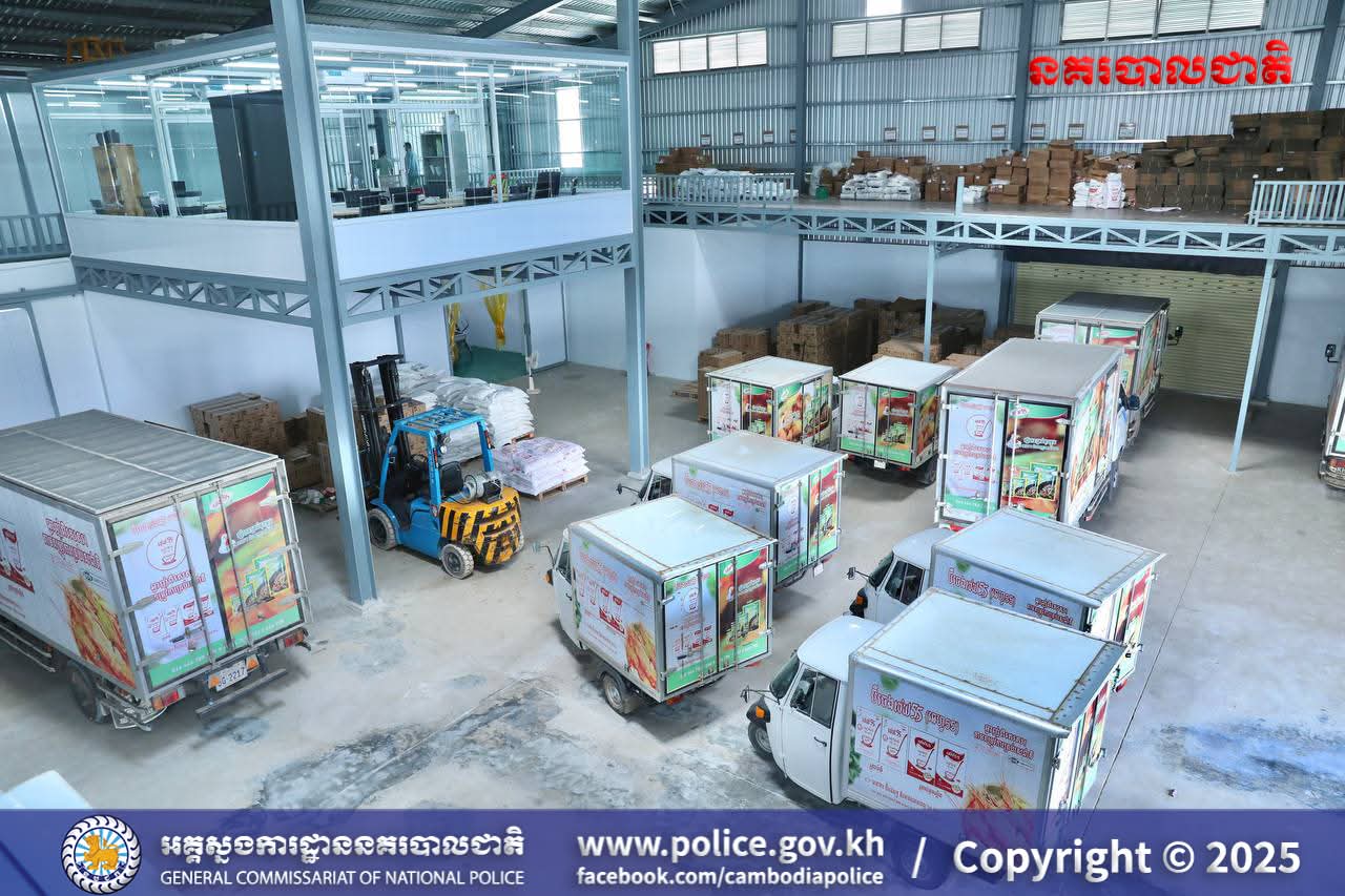 A look at the company’s warehouse illustrates the scale of the counterfeit MSG operation. National Police