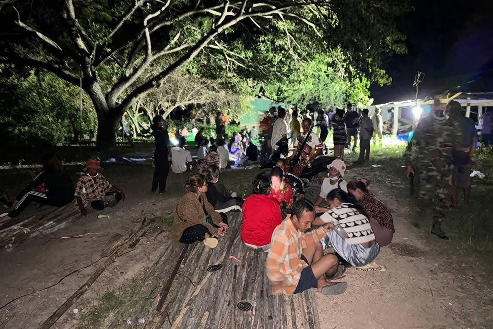 Cambodian villagers camp out to protect their land, Supplied